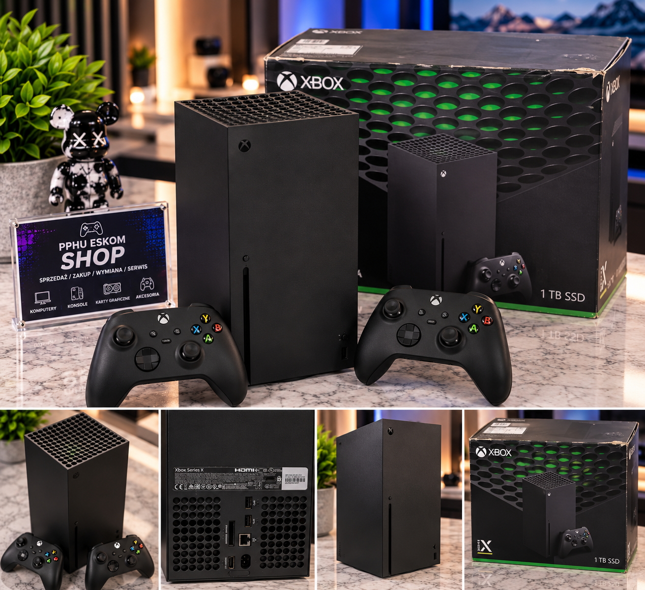Microsoft Xbox Series X 1TB SSD – Napęd Blu-ray 4K + 2 Pady – Stan idealny