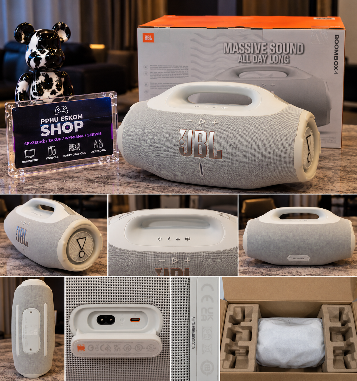 JBL Boombox 4 – Głośnik Bluetooth 210W IP68 Bass Boost